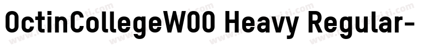 OctinCollegeW00 Heavy Regular字体转换